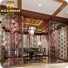 Decorative Metal Stainless Steel Room Divider for Hotel Restaurant